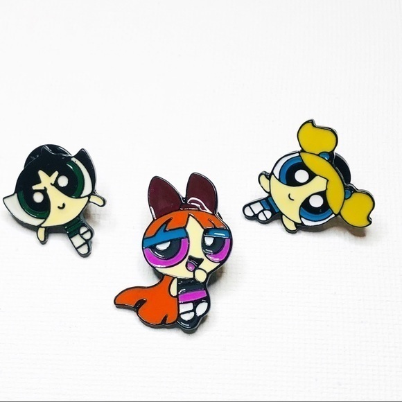 3/$30 Power Puff Girls Enamel Pins - Picture 1 of 4